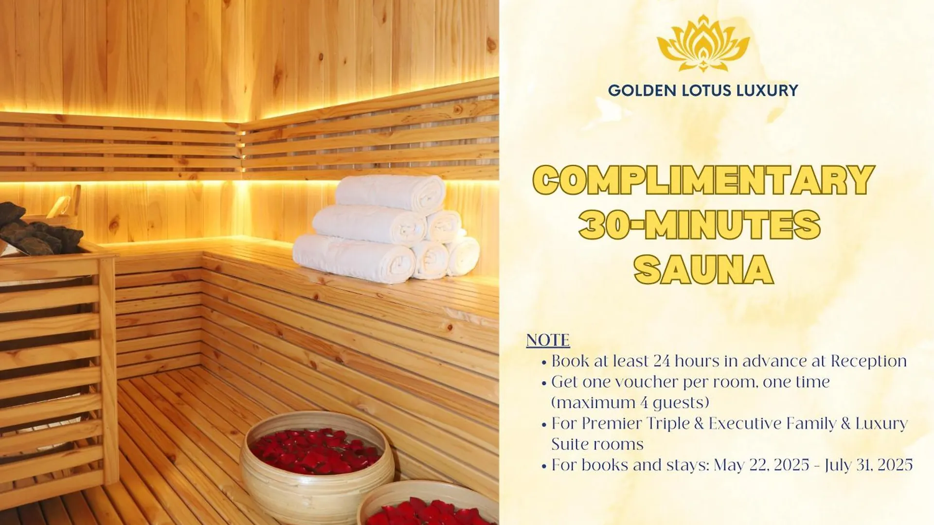 Golden Lotus Luxury Hotel Danang - Complimentary Daily Afternoon Tea